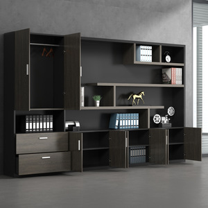 EKL Armoires en <span class=keywords><strong>bois</strong></span> Meubles de rangement muraux polyvalents Présentoirs pour cuisine École Gym Atelier Supermarché Usage domestique - Product Image 2