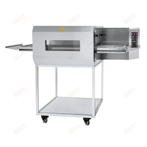 Peralatan restoran roti 15 inci listrik komersial mesin Oven Pizza konveyor Gas konveksi blet udara panas 3D Oven kue