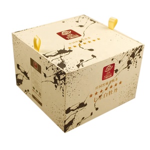 Custom natual flat brown kraft paper box logo printed tea packaging box - Product Image 1
