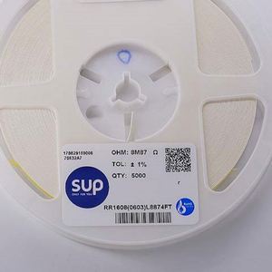 Manufacturer Direct RR1608 0603L8874FT 0603 1608 Resistors Chip Resistors SMD Resistors 8.87Mohm 1% 1/10W Thick Film Resistor - Product Image 1