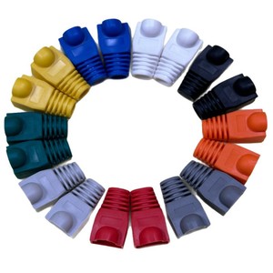 <b>Cable</b> End Caps PvC Low Voltage End Terminal Protection 1000 Pack Colorful <b>RJ45</b> Connector Protectors - Product Image 5