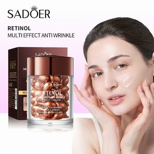 Cápsulas Reafirmantes Antiarrugas Multiefecto con Retinol, Crema Hidratante Rejuvenecedora de la Piel, Suero de Colágeno y Nicotinamida - Product Image 1