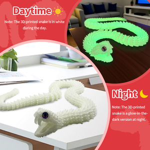 Juguete de Serpiente Congelada Impresa en 3D, Ecológica, de Gran Tamaño (130 cm/51 Pulgadas), Flexible, de Plástico, Educativa y Apta para Niños, Éxito de Ventas 2025 - Product Image 2
