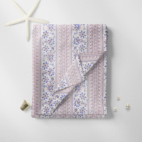Tissu Popeline 100% Coton Peigné Tissé Imprimé Personnalisé Floral Léger Respirant pour Vêtements Filles Garçons Chemise
