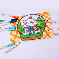 Marqueurs artistiques lavables pour tout-petits, stylos de tableau, 12/24/36 couleurs, en feutre, pour dessiner des jouets, papeterie, 10 pièces