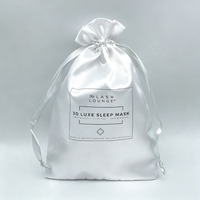 Pochette à cordon en soie E-Magic, sac à cordon en tissu imitation soie, logo imprimé personnalisé pour masque de sommeil, bijoux, emballage cadeau
