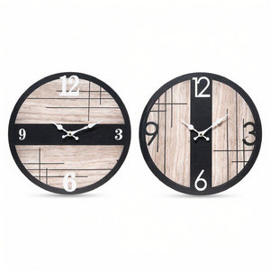 Wall <b>Clock</b> (33cm) Assorted 68258 - Product Image 2