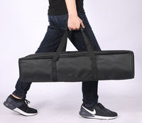 Kit d'éclairage photo LED avec sac de rangement en nylon imperméable à fermeture éclair, support de lumière, trépied et boîte à lumière souple
