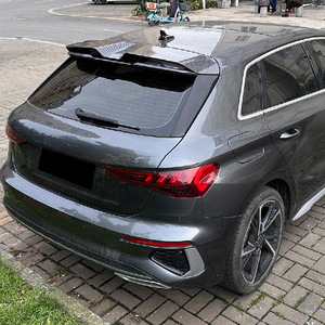 สปอยเลอร์หลังรถยนต์ Audi A3 8Y Hatchback Sportback ปี 2020+ สีดำเงา ลายคาร์บอนไฟเบอร์ วัสดุ ABS - Product Image 1