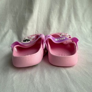 Pink Women's Flat <b>Sandals</b> Cartoon Cat Design Summer Slip-On Shoes PVC Material Round Toe EVA Midsole Backless - Product Image 3