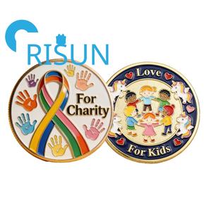 เหรียญที่ระลึกโลหะโบราณแบบกำหนดเองสำหรับขายส่ง เหรียญกิจกรรมการกุศลของชมรม องค์กรการกุศล รับบริจาค รaising Donations เหรียญรางวัลสำหรับ<span class=keywords><strong>เด็ก</strong></span> - Product Image 2