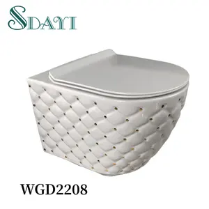 Ceramica nuovi colori di design lavabo sospeso bagno oro nero lavabo a parete prezzo diamante