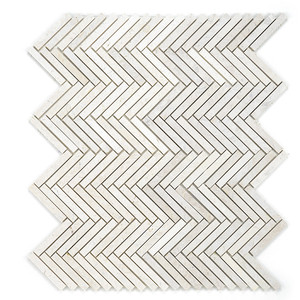 Mosaico de Piedra Natural Bone Arrows 30x30 cm 10 mm Acabado Mate Bordes Irregulares - Product Image 2