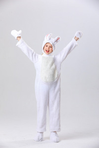 El Conejito Blanco Está Vestido de <span class=keywords><strong>Conejo</strong></span> Gris - Disfraz para Fiesta de Animales de Halloween - Product Image 5