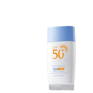 Tùy chỉnh logo ghi nhãn tự nhiên SPF 50 PA + Kem chống nắng Kem dưỡng ẩm UVA + UVB bảo vệ hữu cơ dưỡng ẩm Kem chống nắng Kem dưỡng da