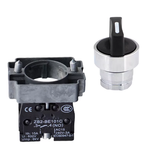 Interruptor Selector Industrial de la Serie XB2BD, Modelos XB2BD21C/BD33C/BD53C/BD41C/BD73C, 22mm, 2/3 Posiciones, con Bloqueo/Retorno por Resorte - Product Image 2