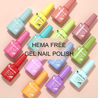Venalisa Vip5 Vernis Gel Sans HEMA pour Ongles, French Manucure, Laque Émail, Esmaltes, Vernis à Ongles Gel
