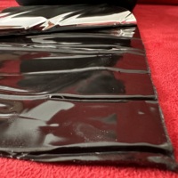 Çatı için 1.5mm siyah Pe Film yama tamir su geçirmez butil kauçuk bant
