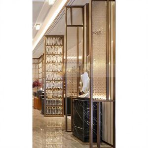 JINYIFAN ANN2184 Coated Custom Modern Durable Printed Multi-Functional Stainless Steel <b>Decorative</b> <b>Screen</b> Partition Engineering - Product Image 6