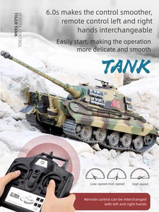 1/16 alemán "<span class=keywords><strong>Tiger</strong></span>" <span class=keywords><strong>King</strong></span> (Henschel) 7,0 tanque pesado de control remoto 3888A rueda de carretera con orugas de Metal <span class=keywords><strong>RC</strong></span> juguete - Product Image 3