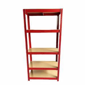 Étagère à rivets sans boulons, installation sans outils, robuste, durable, en métal, polyvalente, forte capacité de charge, panneaux en MDF - Product Image 2