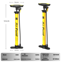 BAIMEI 120PSI OEM Steel Bicycle Hand Air Pump Manual Tire Inflator for Road Mountain Bike Ball Sports Wholesale Supply