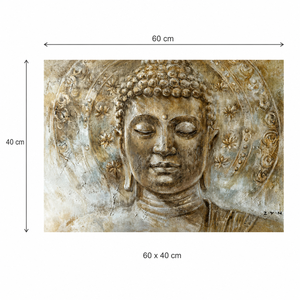 Artista di arte della parete di dimensioni personalizzate all'ingrosso 100% pittura a olio di Buddha dipinta a mano pura su tela - Product Image 2