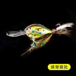 95mm 17g impression 3D école <span class=keywords><strong>de</strong></span> poisson méné avec triple crochet plume Rock Action dur manivelle appât plastique coulée leurre <span class=keywords><strong>de</strong></span> pêche - Product Image 6