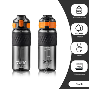 Bouteille <span class=keywords><strong>d</strong></span>'<span class=keywords><strong>eau</strong></span> Tritan sans BPA de 500 ml pour enfants, avec paille, anti-fuite, manchon en silicone antidérapant, compatible <span class=keywords><strong>eau</strong></span> bouillante - Vente en gros - Product Image 5