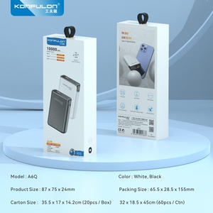 Konfulon A6 Power Bank 10000mAh a Ricarica Rapida con Uscita USB/DC, Ingresso Type-C, Protezione da Cortocircuito/Sovraccarico/Sottovoltaggio - Product Image 6