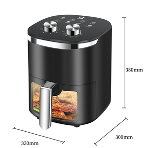 หม้อทอดไฟฟ้าไร้น้ำมันพลาสติกหน้าต่างมองเห็นได้ป้องกันความร้อนสูงเกินไป5.1 6.0L ทันสมัย - Product Image 2
