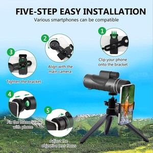 منظار أحادي عالي القوة 80×100 - عدسة مطلية بتقنية FMC ومنشور BAK-4 للمغامرات الخارجية - Product Image 3