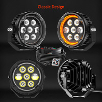 EVO45 12V 24V 48V 4,5 pouces, phare auxiliaire LED tout-terrain pour moto, projecteur antibrouillard, stroboscope, DRL ambre, IP67 pour Honda 1250gs ADV
