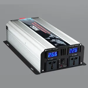 Portable Pure Wave Inverter 1000W-3000W Dc 12V/24V To Ac 220V Motorhome Electric Solar Photovoltaic Vehicle Converter