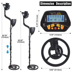 Metal detector sotterraneo de oro MD-3028 alta precisione cercatore oro ricerca miglior metallo e oro rilevatore professionale profondo - Product Image 5