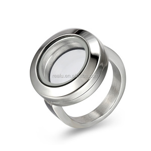 Bất U Trang Sức Tùy Chỉnh Ảnh Jewelry <span class=keywords><strong>Finger</strong></span> Nhẫn 20 Mét Mini <span class=keywords><strong>Floating</strong></span> Locket Nhẫn 316L Ảnh Bộ Nhớ Kính Nổi Locket Nhẫn - Product Image 2