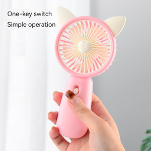 Quạt Sạc Quạt Nhỏ Để Bàn Cầm Tay <span class=keywords><strong>Mini</strong></span> Cầm Tay Quạt Làm Mát Không Khí Điện Hoạt Hình USB Ký Túc Xá Sinh Viên - Product Image 4