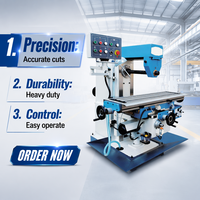 Fresadora vertical automática X6036 con sistema de control CNC GSK Cabezal de ranurado horizontal universal