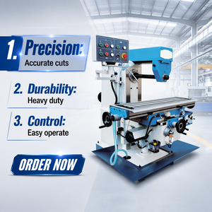 Automatic X6036 Vertical Milling Machine with GSK CNC Control System Universal Horizontal Slotting Head