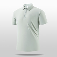 Vêtements de sport pour hommes, polos en nylon à col rabattu, manches courtes, décontractés, pour le quotidien, performance, golf