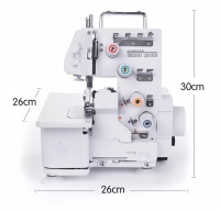 Nouvelle machine à coudre surjeteuse domestique mini haute qualité FN434D avec engrenage de tirage à bras en fer, haute vitesse et multifonction
