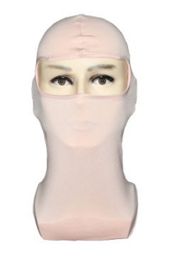 หมวกคลุมศีรษะสีชมพูอ่อน