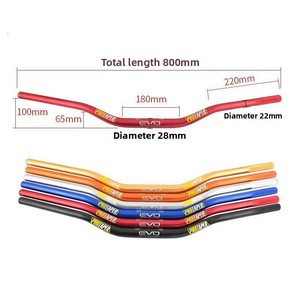 Manillar de Horquilla de Aleación de Aluminio PRO de Diámetro Variable 28mm <span class=keywords><strong>EVO</strong></span> para Motocicleta Todoterreno - Base de Conocimiento JX-040 - Product Image 3