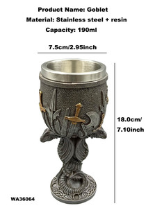 Tasse à whisky en acier inoxydable <span class=keywords><strong>Game</strong></span> <span class=keywords><strong>of</strong></span> Thrones créative nouvelle arrivée gobelet de trône de fer en <span class=keywords><strong>verre</strong></span> à <span class=keywords><strong>vin</strong></span> gaufré personnalisé - Product Image 2