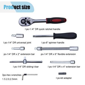 Bộ dụng cụ 46 món, bộ dụng cụ tháo bạc đạn xe đạp, bộ cờ lê, bộ dụng cụ xe đạp, bộ dụng cụ nhỏ, bộ cờ lê - Product Image 3