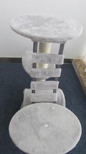 Longnew-poste rascador de gato Natural con puente, árbol, Torre - Product Image 6