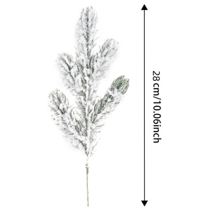 Branches d'aiguilles de pin artificielles enneigées 2026, verdure givrée, tiges, <span class=keywords><strong>sapin</strong></span> de Noël, vaporisations de <span class=keywords><strong>sapin</strong></span> d'hiver, Thanksgiving - Product Image 5