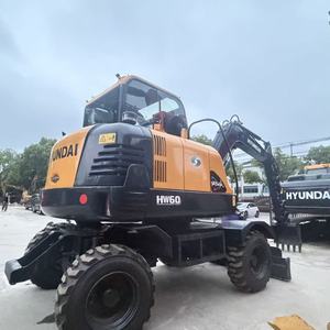 Offre Spéciale : Mini-Excavatrice sur Pneus Hyundai HW60 d'Occasion, 6 Tonnes, Provenance Corée, Disponible à Shanghai - Product Image 5