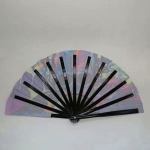 Abanico de Bambú Grande Personalizado de 33 cm, Ecológico, Pintado con Diseño Tai Ji Kung Fu, para Decoración del Hogar o Manualidades de Estilo Festivo - Product Image 4