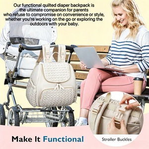 Sac à dos à langer élégant en polyester avec matelas à langer et sangles <span class=keywords><strong>de</strong></span> poussette, sac <span class=keywords><strong>de</strong></span> maternité <span class=keywords><strong>de</strong></span> voyage, vente en gros, directement <span class=keywords><strong>de</strong></span> l'usine - Product Image 6
